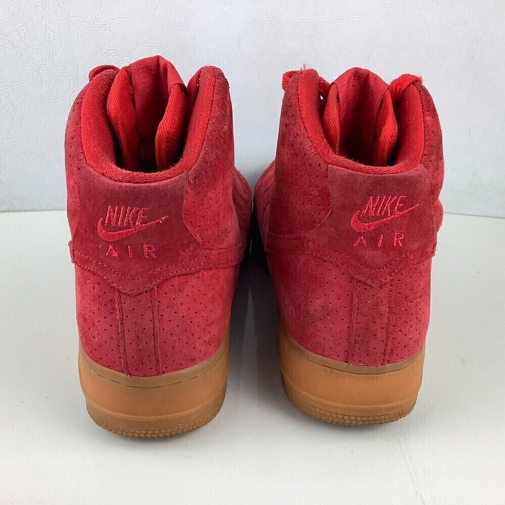 Women's Nike Air Force 1 High Red Suede US Size 7.5 #749266-601 - Picture 7 of 9